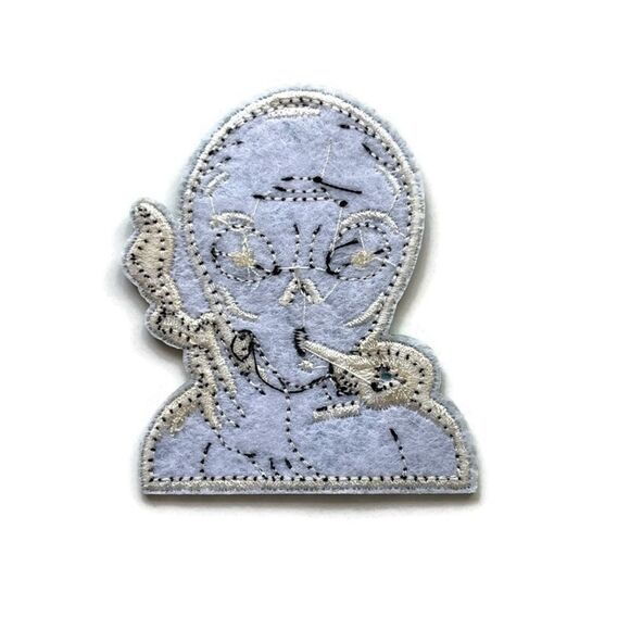 Stoner Alien Embroidered Patch - Picture 3 of 3